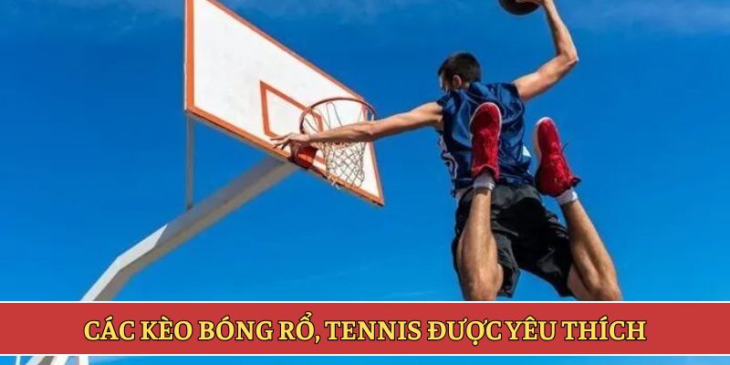 Các kèo bóng rổ, tennis được yêu thích