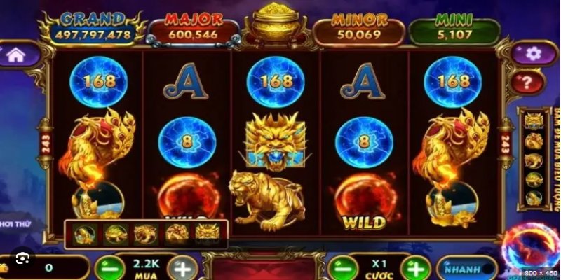 Kho báu tứ linh VSBET với chủ đề linh vật truyền thống nổi bật
